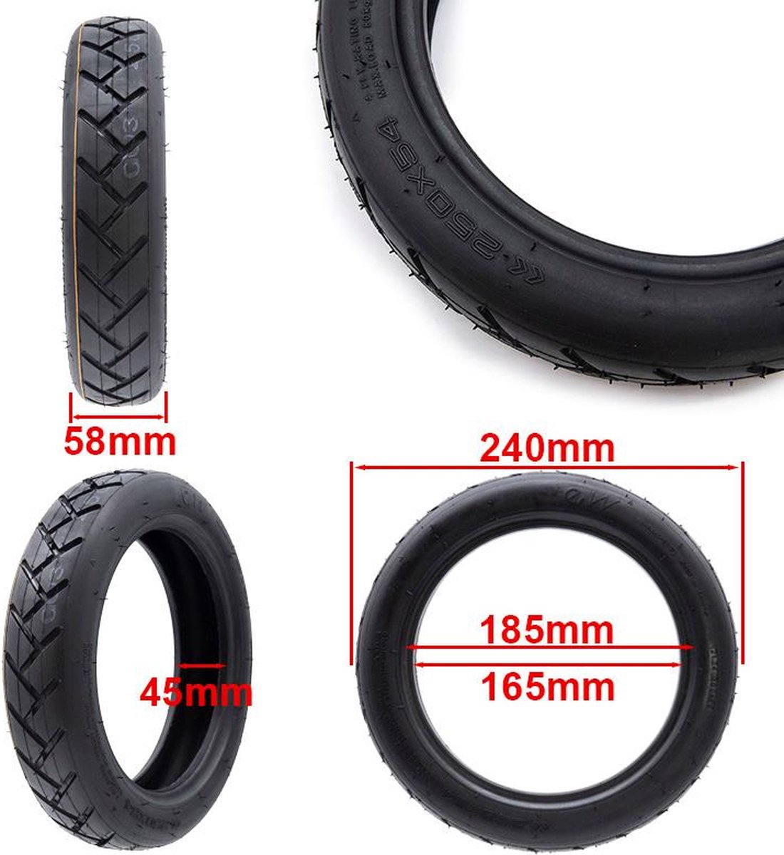 Tubeless Band 250x54 for Xiaomi Mi4 [Ewheel] EWHEEL